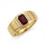 Make a bold statement with a perfect blend of vintage structure and modern luxury. This striking signet band features a...