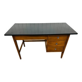 Mid-Century Modern Stanley Walnut Writing Desk For Sale