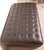 Mid 20th Century Tufted Large Black Leather Ottoman For Sale - Image 4 of 8