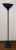 Stylish Modern Textured Black Metal Torchiere Floor Lamp, showroom floor sample