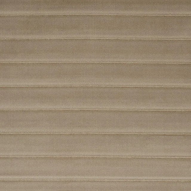 Transitional Sample - Schumacher Frederika Channeled Velvet Fabric in Mushroom For Sale - Image 3 of 3