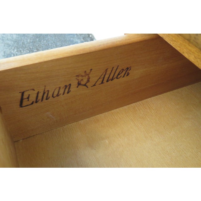 Ethan Allen Ethan Allen Small Dressers Large Nightstands Bedside Tables a Pair 6288 For Sale - Image 4 of 18