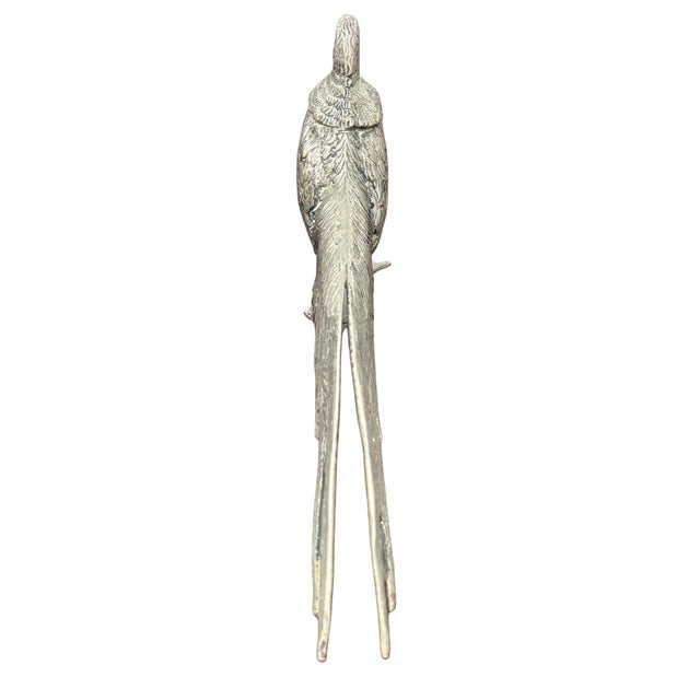 Gucci Vintage Gucci Italy Silver-Tone Pheasant Figurine For Sale - Image 4 of 6