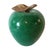 Green Vintage Green Marble Apple Paperweight With Brass Stem For Sale - Image 8 of 10