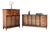 Mid-Century Modern Vaughan Bassett Walnut & Custom Oak Dresser Set For Sale
