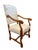 Late 19th century French Mutton Bone arm chair with sturdy hand carved oak frame. The new upholstery of crewel embroidery...