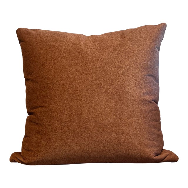 Nutmeg Velvet Toss Pillow For Sale
