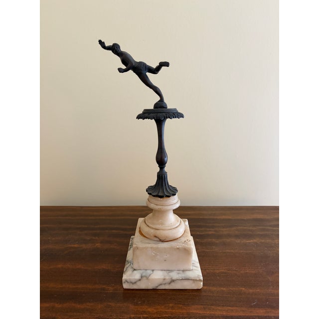 Grand Tour Style Brass and Marble Classical Figure Collection For Sale - Image 4 of 14