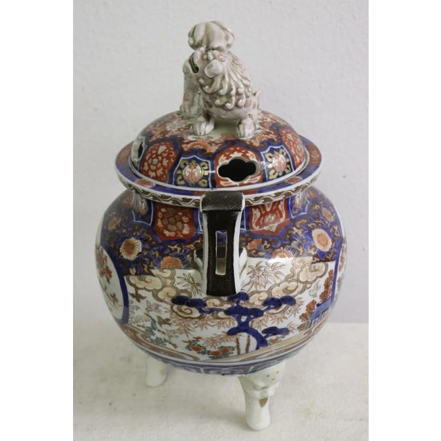 Japanese Fine 19th Century Japanese Imari Lidded Koro For Sale - Image 3 of 9