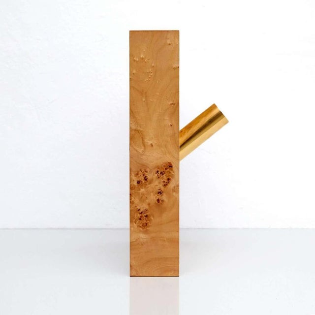 Twenty Seven Woods for a Chinese Artificial Flower Vase by Ettore Sottsass For Sale - Image 9 of 14