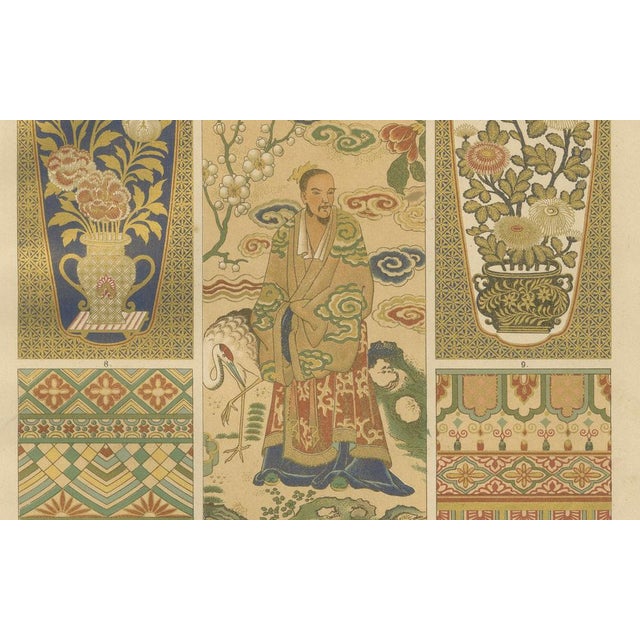 Japanese Lacquerwork and Textile, 1887, Paper, Set of 2 For Sale - Image 3 of 11