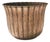 Round Embossed Copper Vase in the style of Egidio Casagrande, Italy, 1950s For Sale