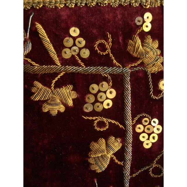 Mid 19th Century French Embroidered Chalice Hard Cover Veil For Sale - Image 6 of 9