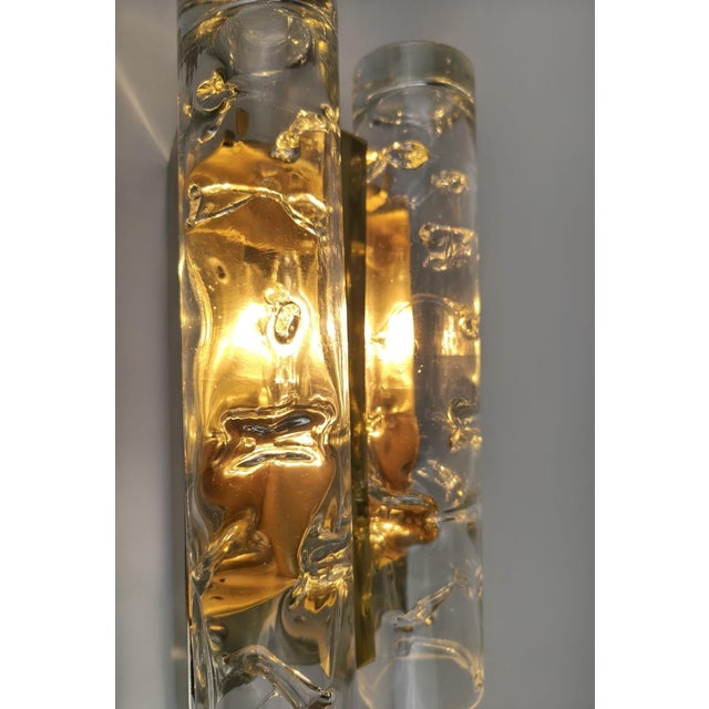 Ice Glass Wall Lights from Doria Leuchten, Germany, 1970s, Set of 2 For Sale - Image 11 of 18