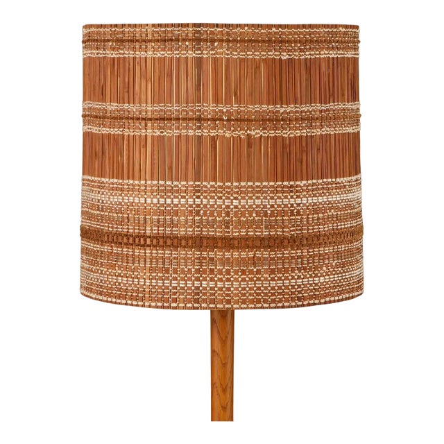 Maria Kipp Mid-Century Organic Modern Natural Reed Woven Lampshade, 1960s For Sale