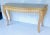 French Vintage French Tan Console Table For Sale - Image 3 of 8