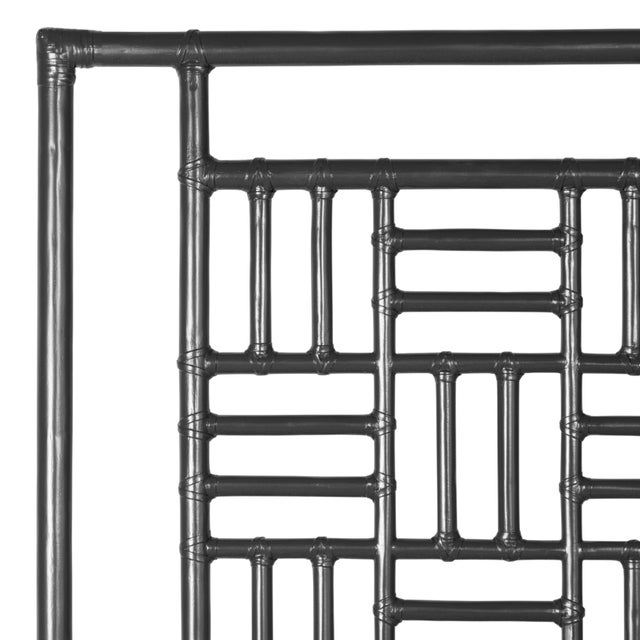 David Francis Finn Platform Bed King - Black For Sale - Image 4 of 12