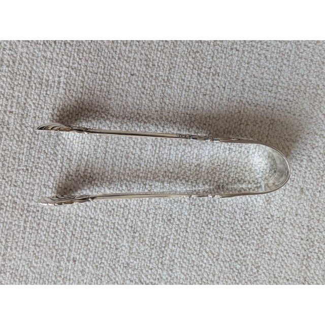 Lunt Silver 1940s Lunt "American Victorian" Sterling Silver Sugar Tongs For Sale - Image 4 of 11