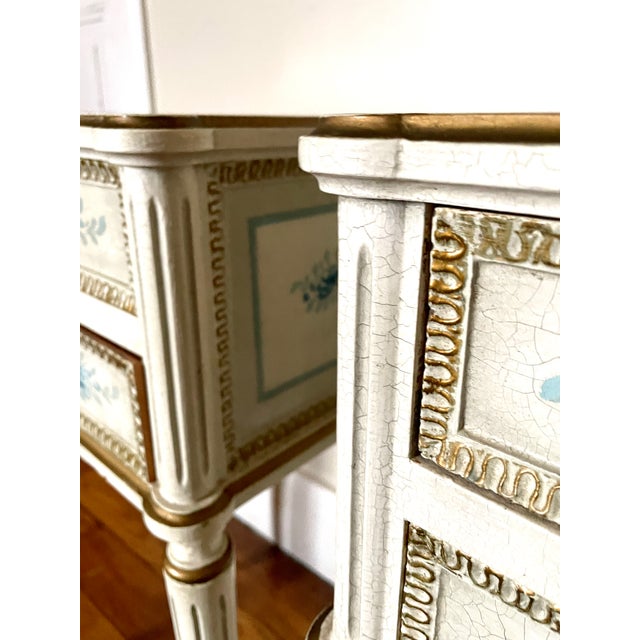 Louis XVI Bedside Tables, 1890s, Set of 2 For Sale - Image 10 of 16