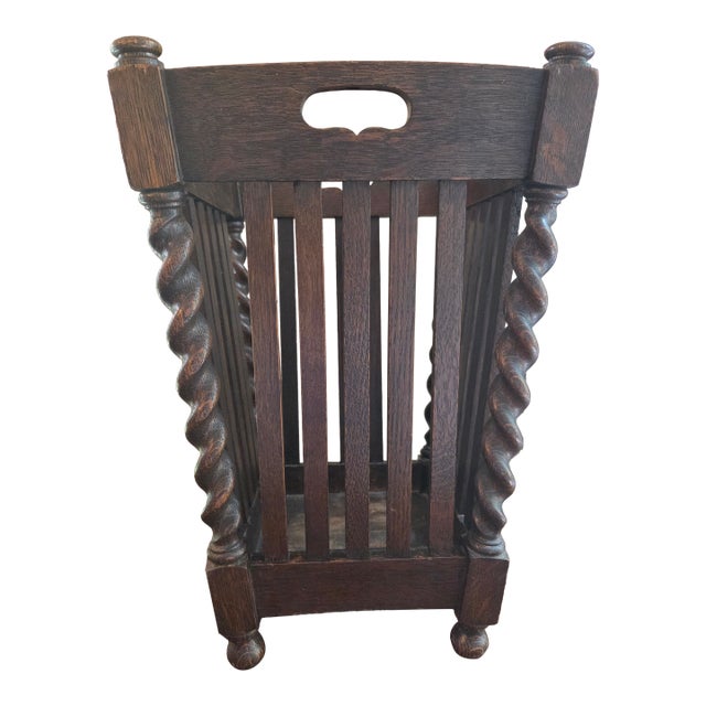 Early 20th Century Stickley Brothers Umbrella Stand For Sale