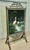 Black Lacquer Oriental Fire Screen, Painted with Flamingos A superb black Lacquer Chinoiserie Fire Screen, with a velvet...