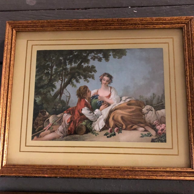 Traditional Gallery Wall Collection 2 Vintage Classical Pastoral Scene Prints-Pair For Sale - Image 3 of 5