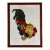 70's Vintage Hand Embroidery Rooster Wall Art For Sale