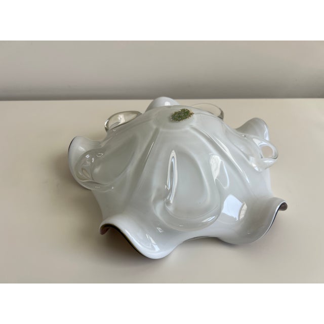 Vintage Mid-Century Modern Murano Art Glass Bowl, Dino Martens For Sale - Image 11 of 12