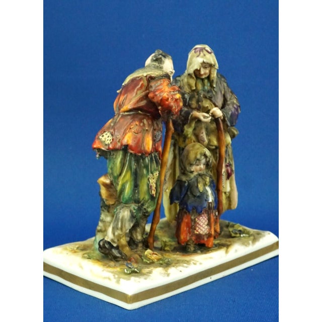 18th Century Porcelain Sculpture of a Beggars by Real Casa Ferdinandea Naples, Ginori Doccia, Italy For Sale - Image 8 of 18