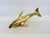 Vintage Mid-Century Brass Dolphin Sculpture For Sale - Image 9 of 9