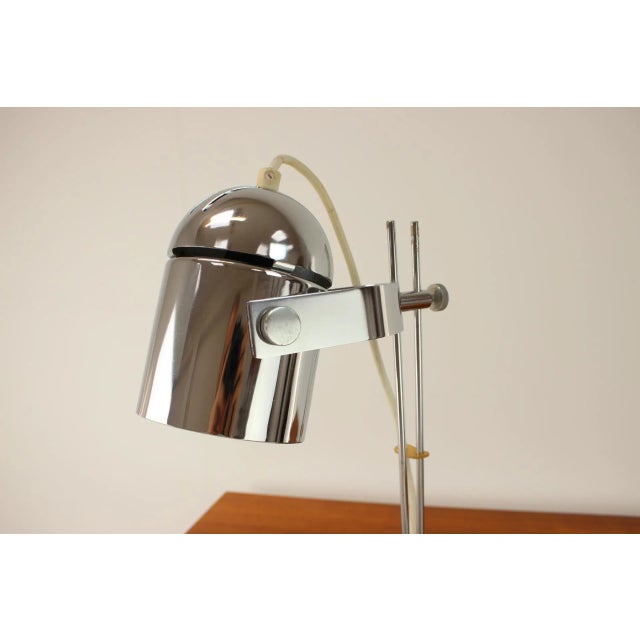 Made in czechoslovakia made of chrome, metal 1xe27 or e26 bulb us plug adapter included re-polished fully functional good...