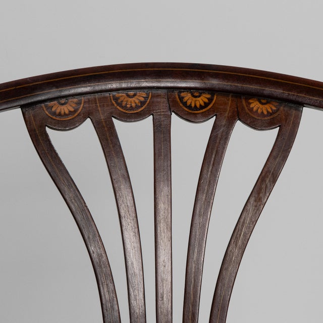 19th Century Pair Of Georgian Chairs With Rattan Seats For Sale - Image 9 of 14