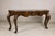Late 20th Century Marge Carson Walnut Serpentine Console Table with Cabriole Legs For Sale - Image 17 of 18