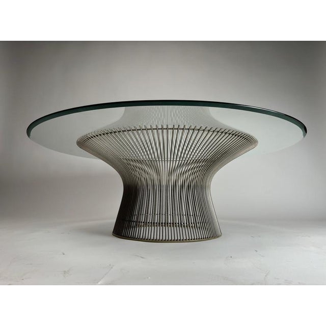 Coffee Table in Steel and Glass from Warren Platner, 1962 For Sale - Image 9 of 12