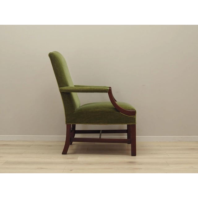 Brown Vintage Danish Mahogany Lounge Chair, 1970s For Sale - Image 8 of 18
