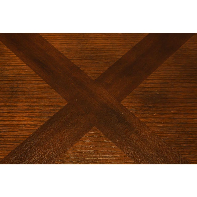 French Country Parquetry Top Expandable Dining Table For Sale - Image 11 of 18