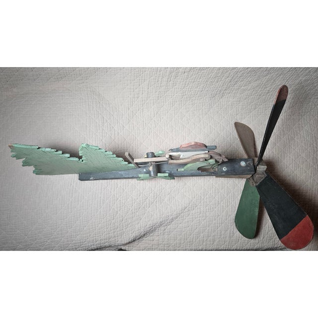 Vintage 1950's American Folk Art Mechanical Lumberjack Whirligig For Sale - Image 14 of 18