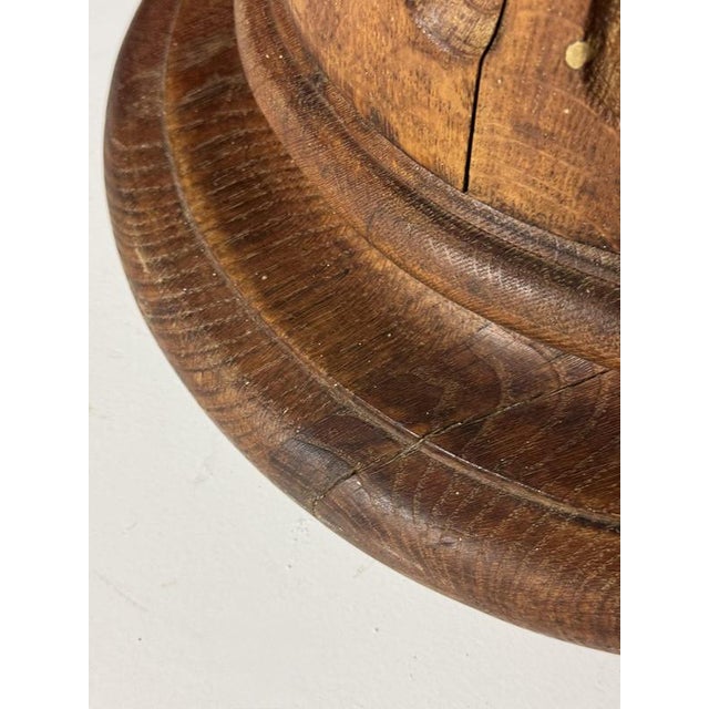 Mid-Century Column in Oak For Sale - Image 6 of 16