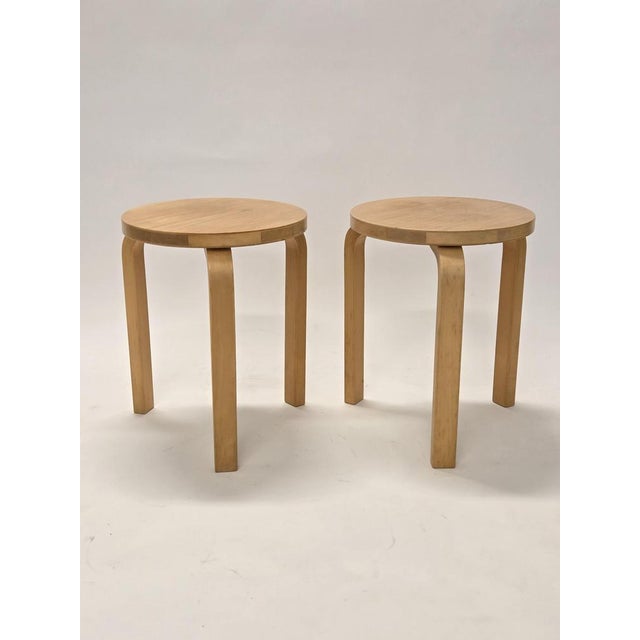 Model 60 Stools by Alvar Aalto for Artek, 1960s, Set of 2 For Sale - Image 12 of 12