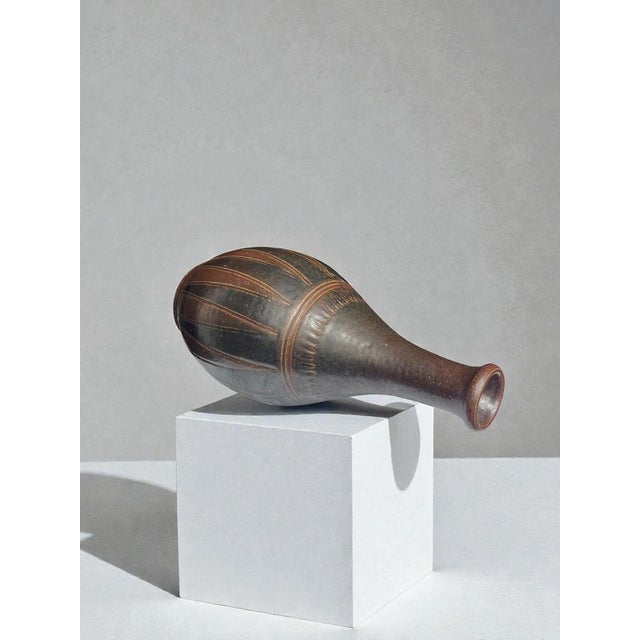 Stoneware Vase by Arthur Andersson for Wallåkra, Sweden, 1950s For Sale - Image 4 of 9