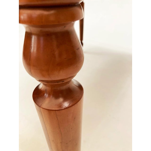 1950s Vintage Cherry Work Table/Desk With Turned Legs For Sale - Image 10 of 11