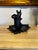 Mid 20th Century Vintage Cast Aluminum Squirrel Nutcracker With Leaf Tray | Rustic Woodland Serving Piece For Sale - Image 5 of 7