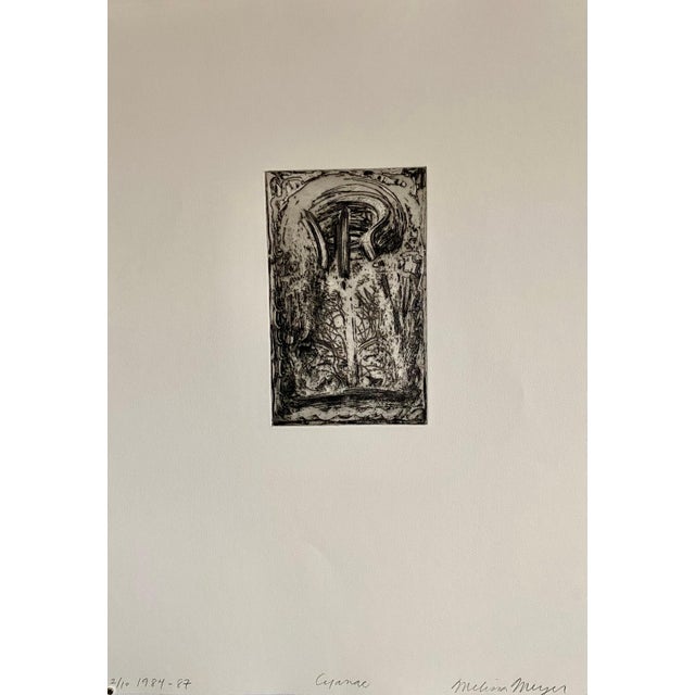 Abstract Expressionism Melissa Meyer, American Abstract Expressionist Artist Melissa Meyer Aquatint Etching, 1984-1987 For Sale - Image 3 of 6