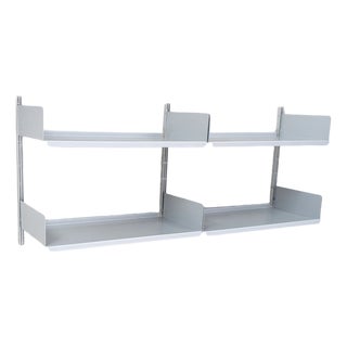 Vintage Wall Shelf in Aluminium by Dieter Rams for Vitsoe For Sale