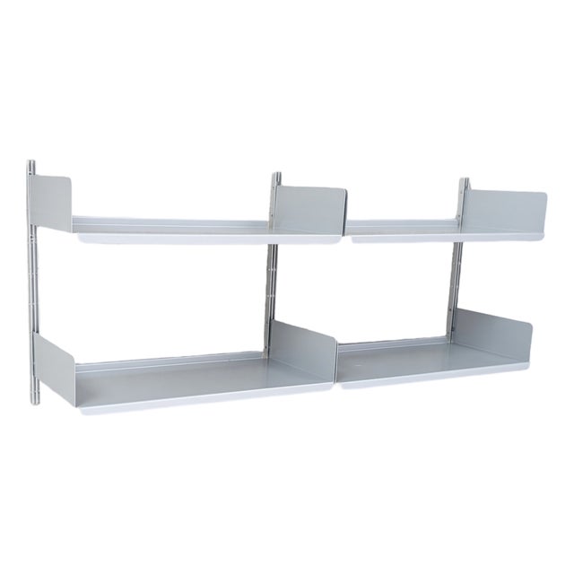 Vintage Wall Shelf in Aluminium by Dieter Rams for Vitsoe For Sale