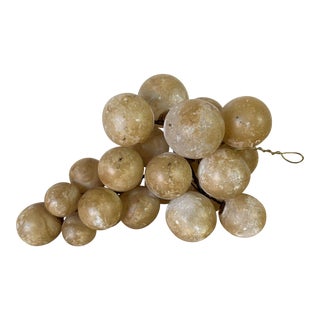 Italian Alabaster Stone Grape Cluster For Sale