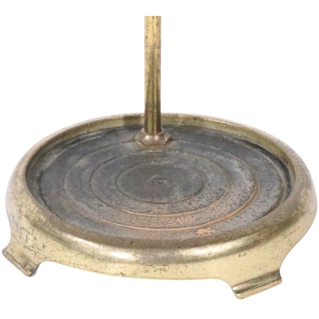 Mid 20th Century 5 Pc. Brass Fireplace Tool Set For Sale - Image 4 of 9
