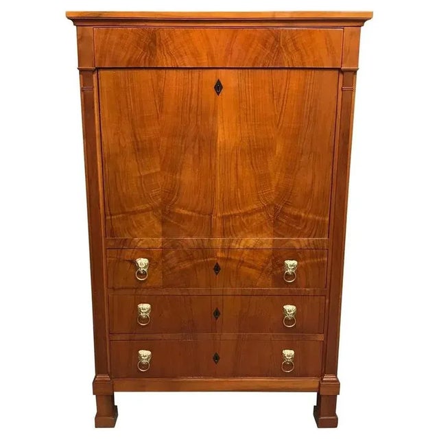 Biedermeier Secretary Desk, 1820s For Sale - Image 9 of 9