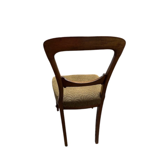 19th Century Set of 4 Balloon Back Mahogany Dining Chairs For Sale - Image 4 of 15