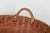 Wood Mid-Century Chinese Large Bamboo & Rattan Woven Basket With Handles For Sale - Image 7 of 15